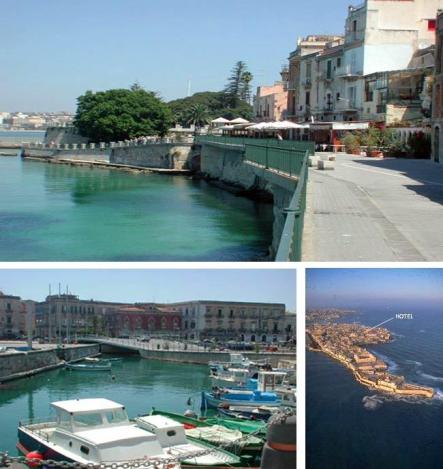 Bed and Breakfast Il Labirinto vid havet i Siracusa, Sicilien