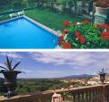 Hotell Quattro Gigli och Antika Villor i Montopoli valdarno, n�ra Pisa. Toscana
�